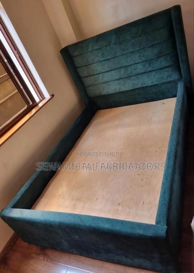 Bed With Velvet Fabric - main view