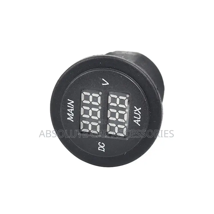 Round Dual Voltage Display