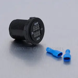 Round Dual Voltage Display