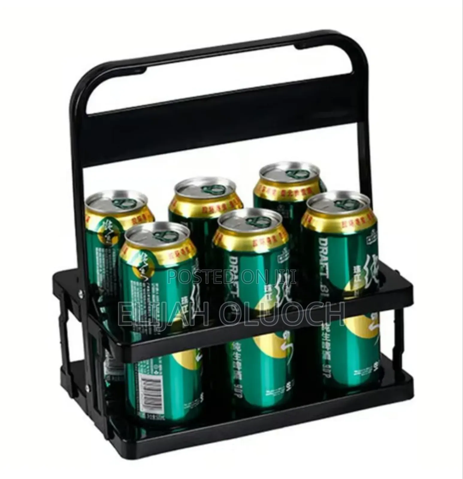 Portable Foldable 6 Bottle Organizer Carrier Rack