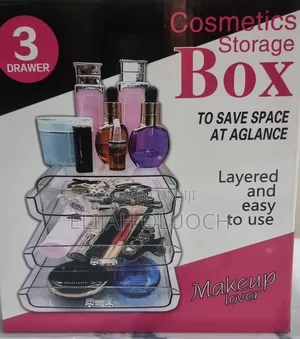 3 Drawer Clear Acrylic Cosmetics Storage Box