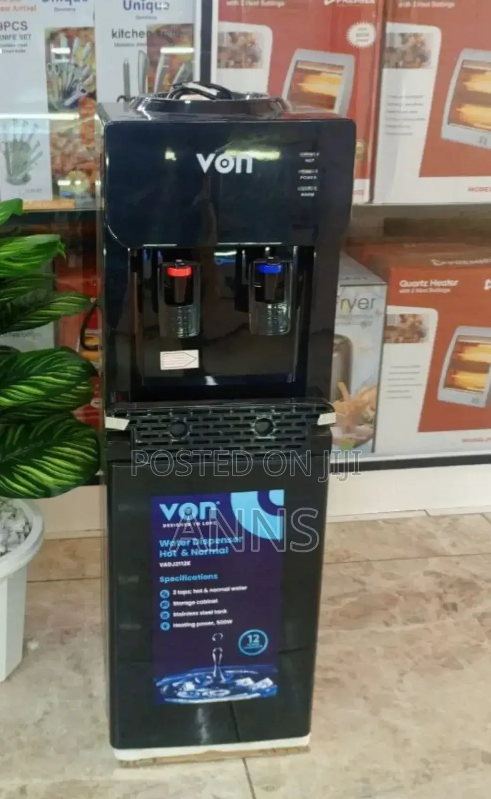 Von 2 Tap Water Dispenser