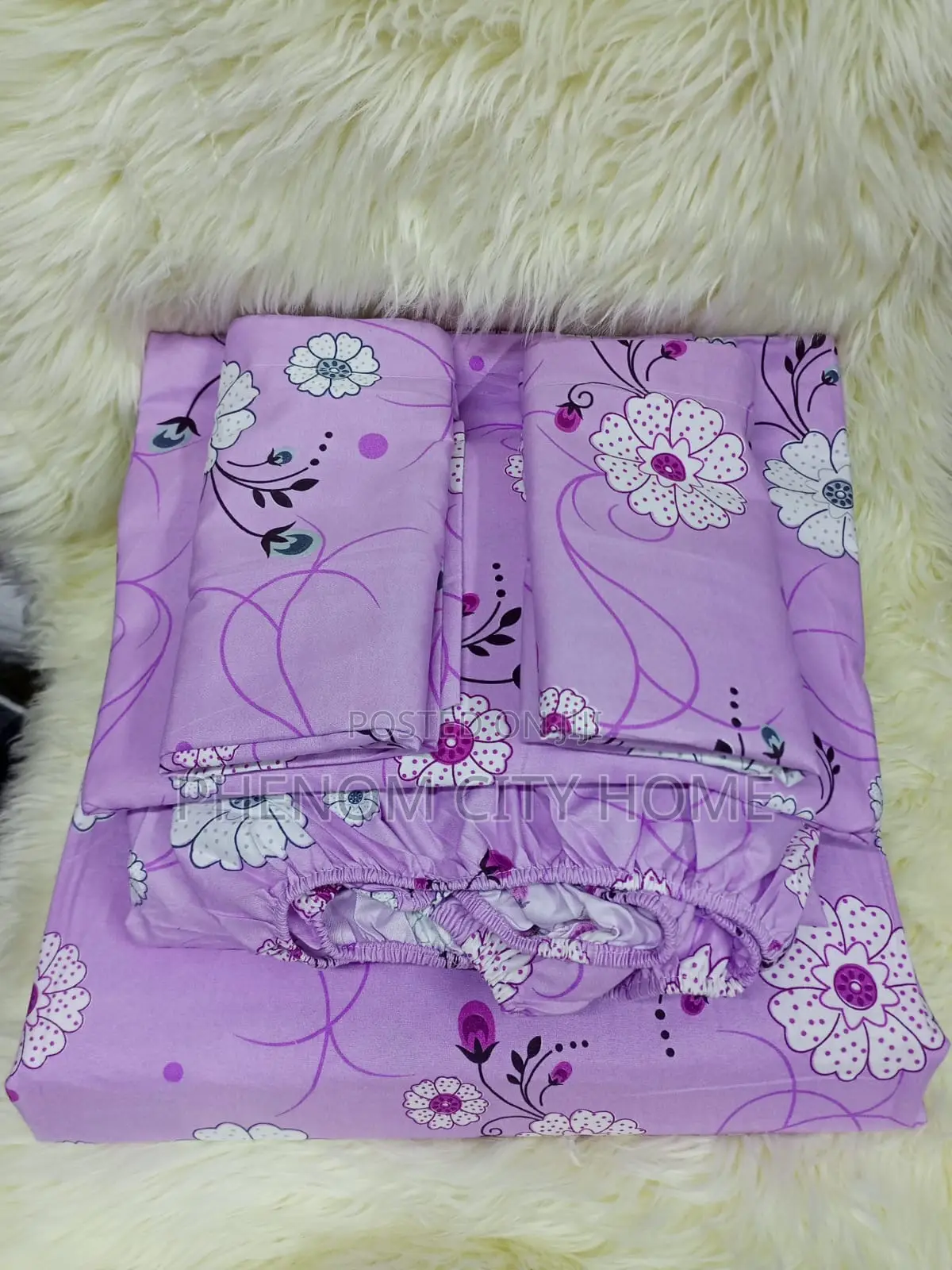 Patterned 5pc Mattress Cover Set