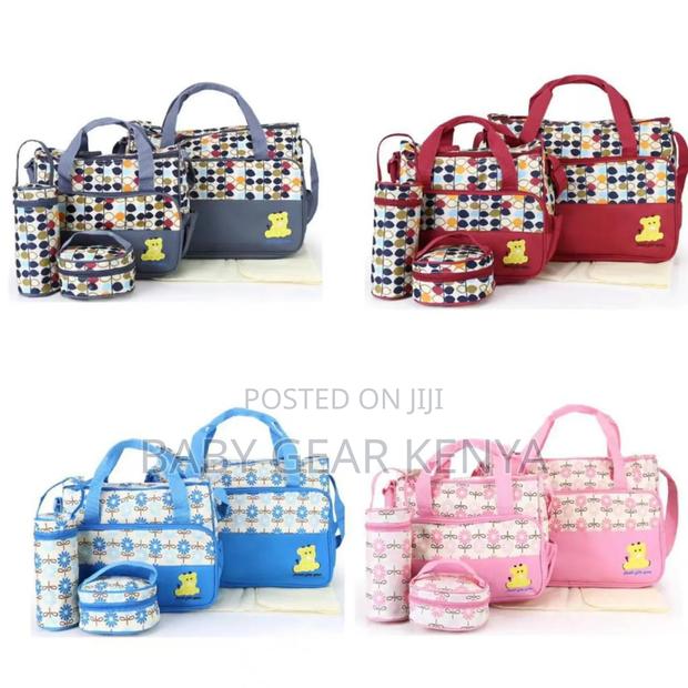 Flowered Baby Diaper Bag - main view