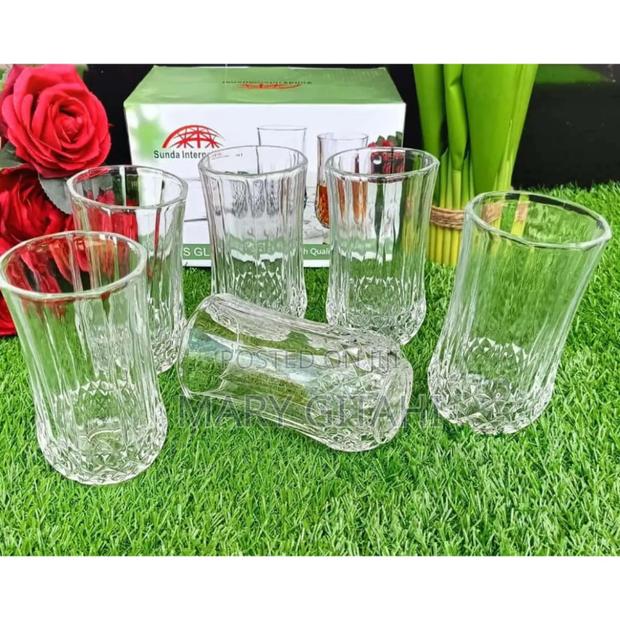 Long Diamond Glasses 6 PCS at 