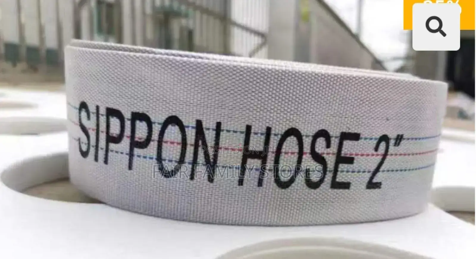 30m 2′′ Canvas Delivery Hose Pipe 8 Bar White