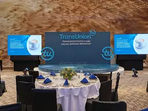 Set Up for Dinner Event With Led Panels Screens, Seats/Chair