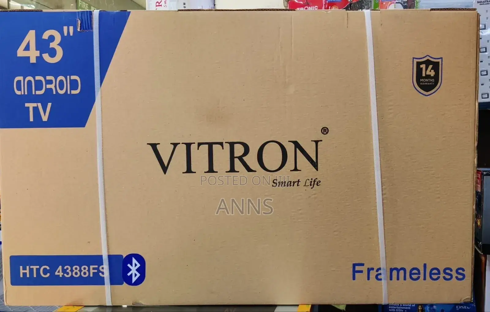 Vitron 43 Inch Smart Tv With Bluetooth ~ Frameless