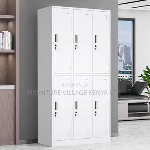 Storage Cabinets; 6-Locker Steel Office Filing Cabinet