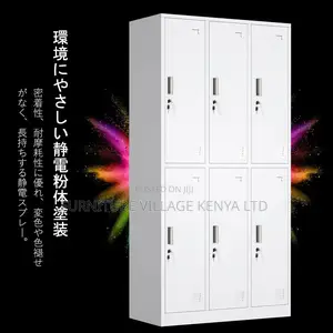 Storage Cabinets; 6-Locker Steel Office Filing Cabinet