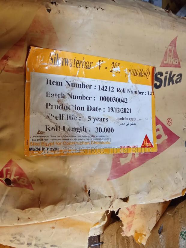 Heavy Duty Sika Waterbar V20.