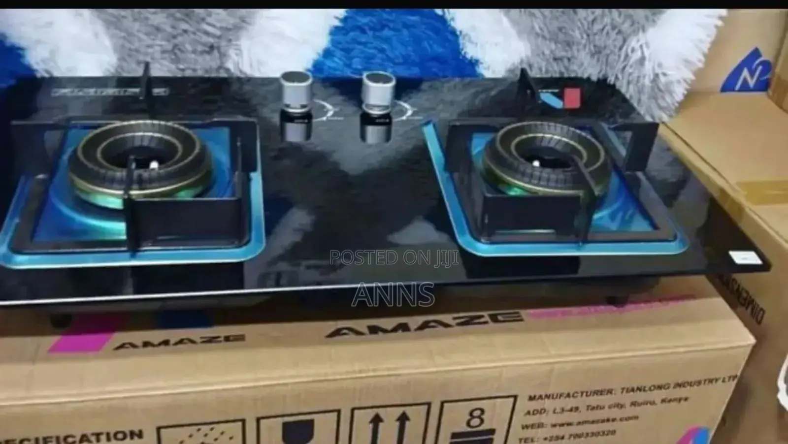 Amaze Glass 2 Burner Inbuilt Cooker