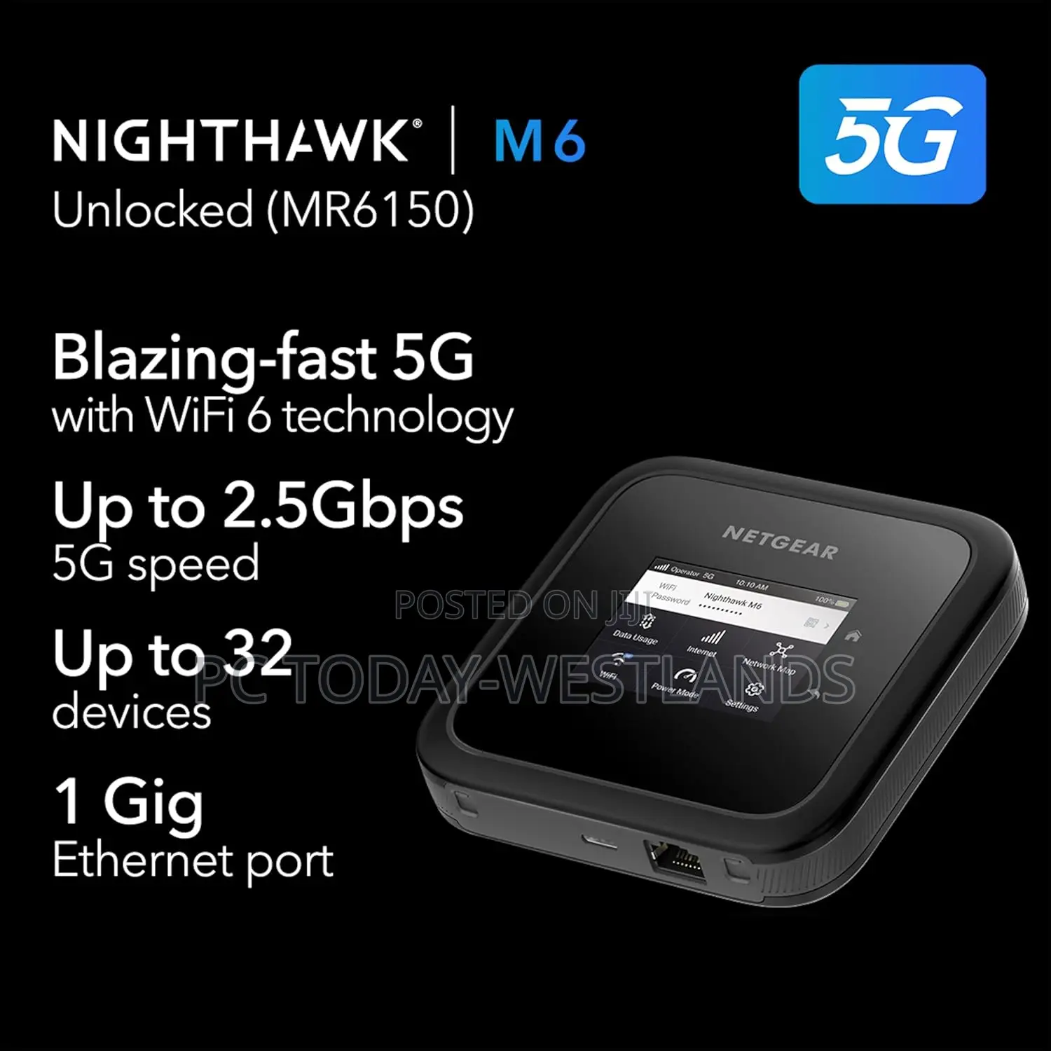Netgear Nighthawk M6 5G Mobile Hotspot Dualband Wifi Router