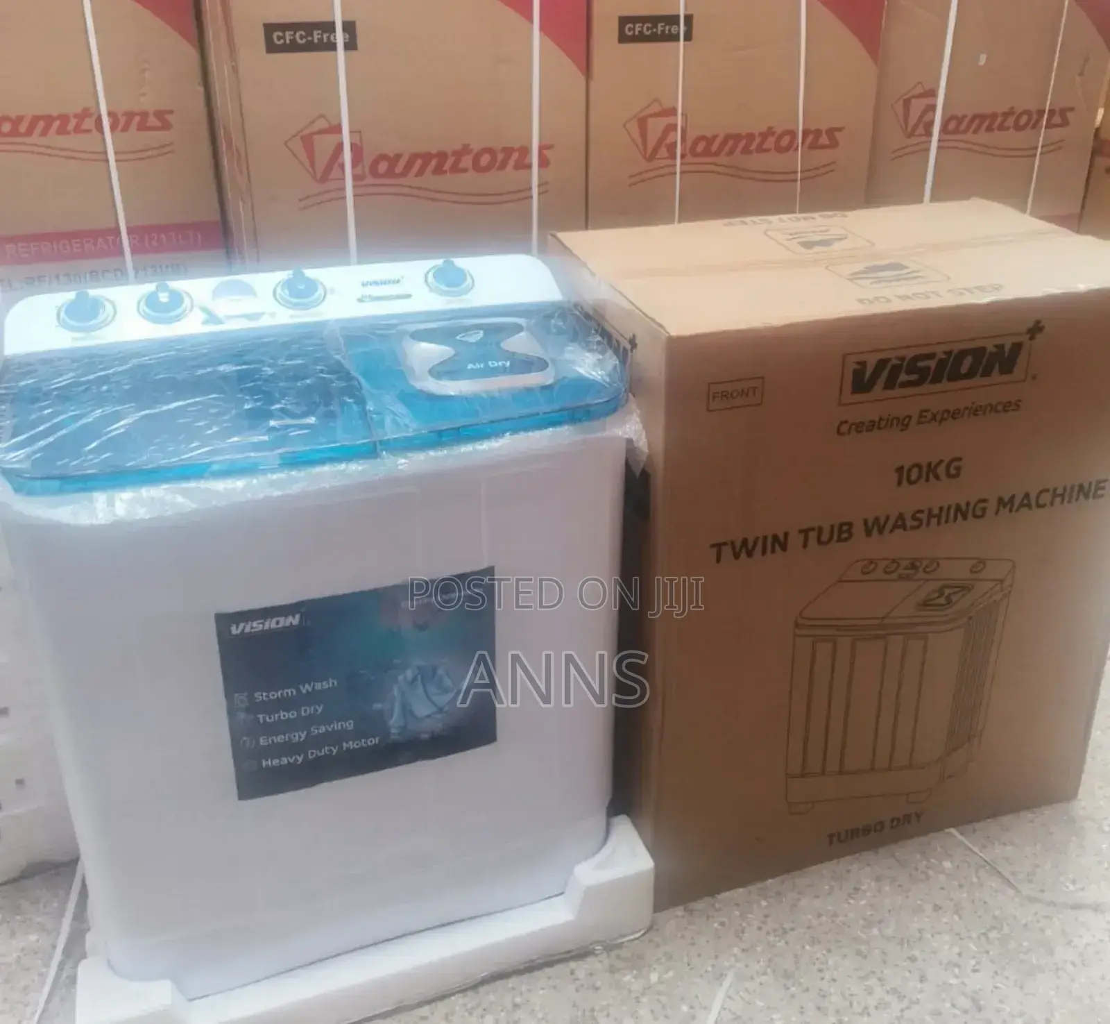 Vision 10kgs Wash and Spin Machine - Air Dry