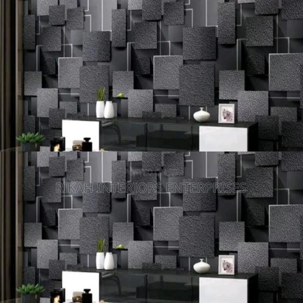 Dark Grey Embossed Wallpapers