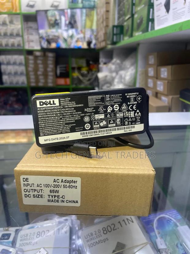 Dell Type-C 65w Laptop Charger - main view