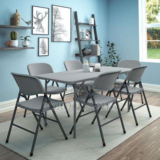 Dining Chairs : White Dining Chairs With Combo Square Table - thumbnail 4
