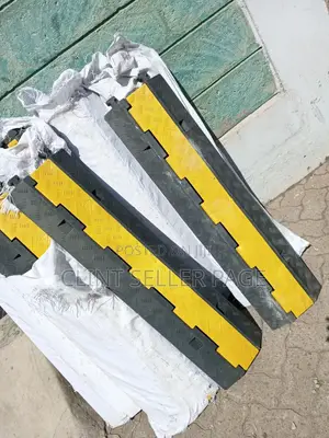 Rubber Ramp, Two Channel Cable Rubber Protector.