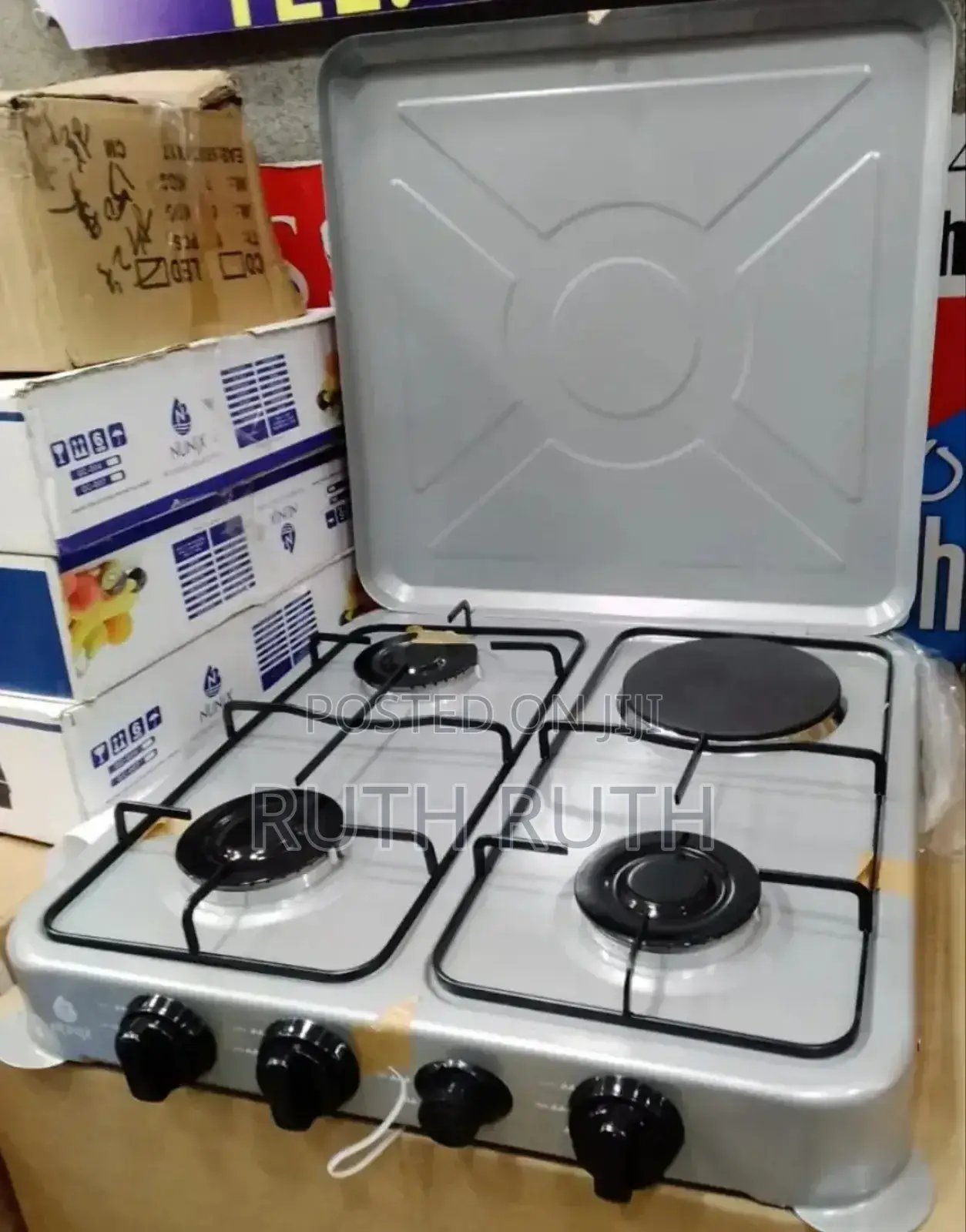 Cooker Nunix 3g +1e Table Top Cooker Nunix Hotplate