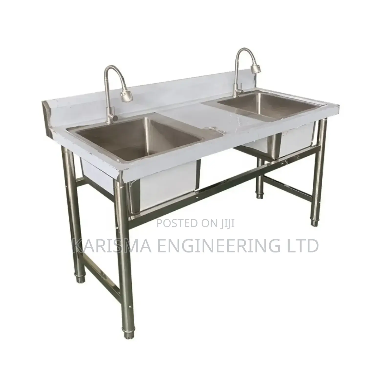 Commercial Double Sink Cleaning/Scrub Sink