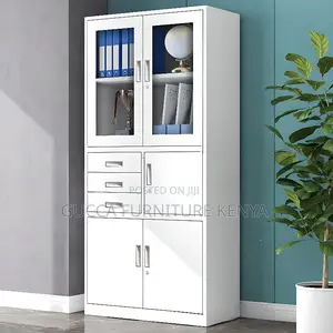 Cabinets: White Steel Supplies Storage Cabinet With Safe