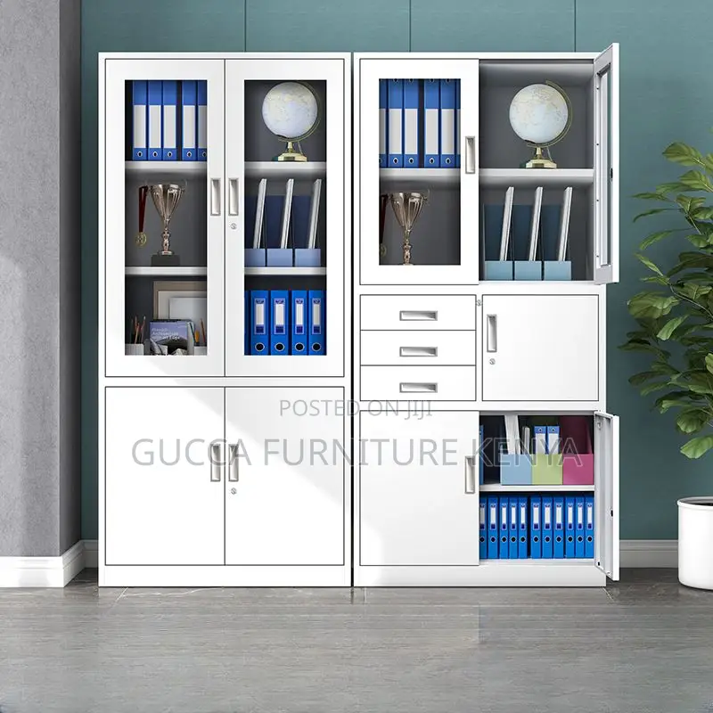 Cabinets: White Steel Supplies Storage Cabinet With Safe