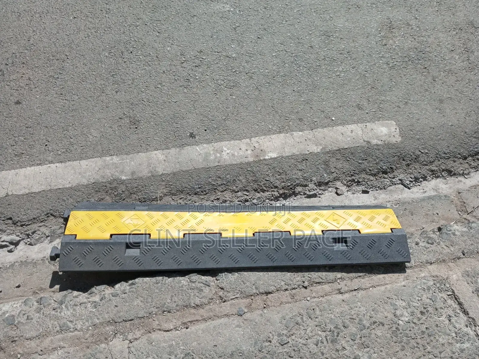 Two Channel Rubber Cable Protector/ Channel Guard.