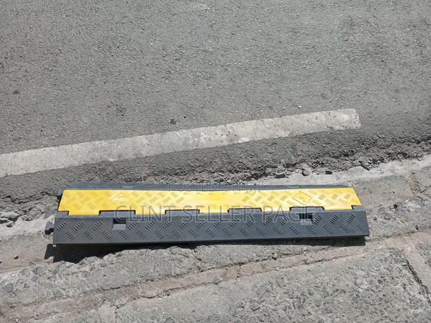 Two Channel Rubber Cable Protector/ Channel Guard.