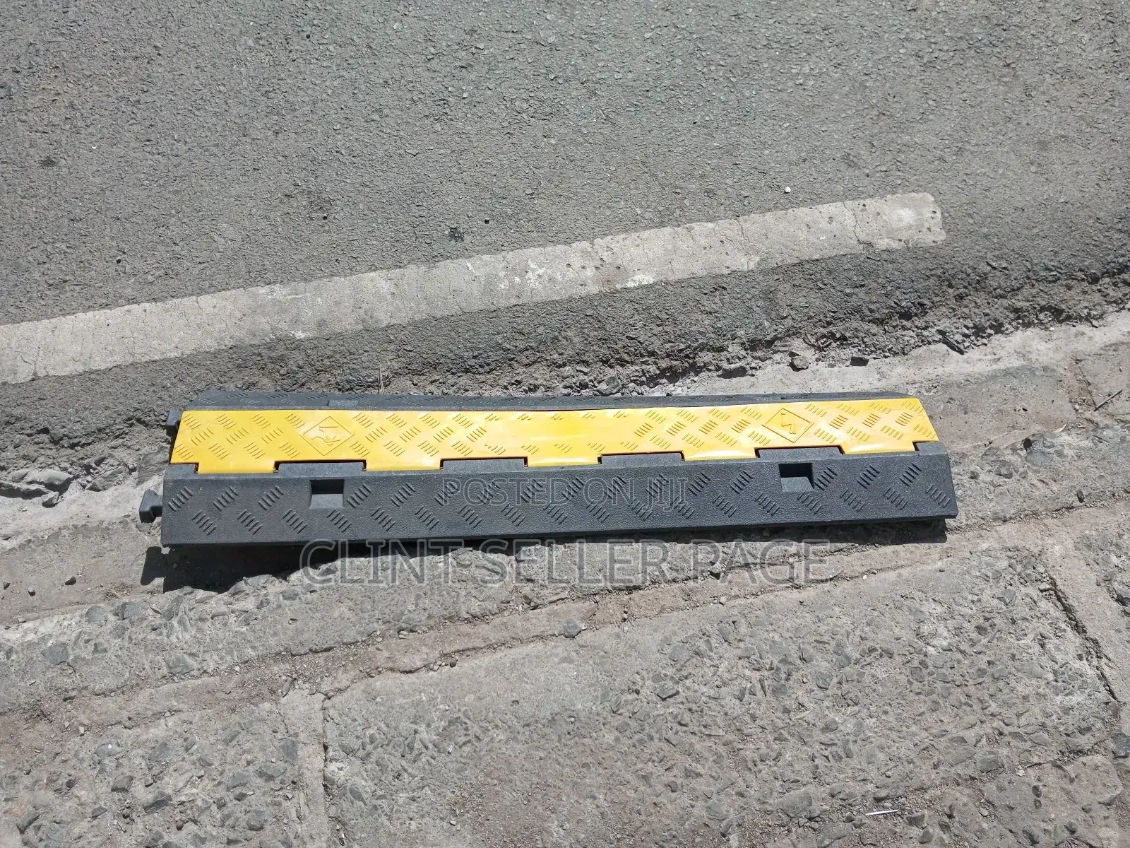 Two Channel Rubber Cable Protector/ Channel Guard.