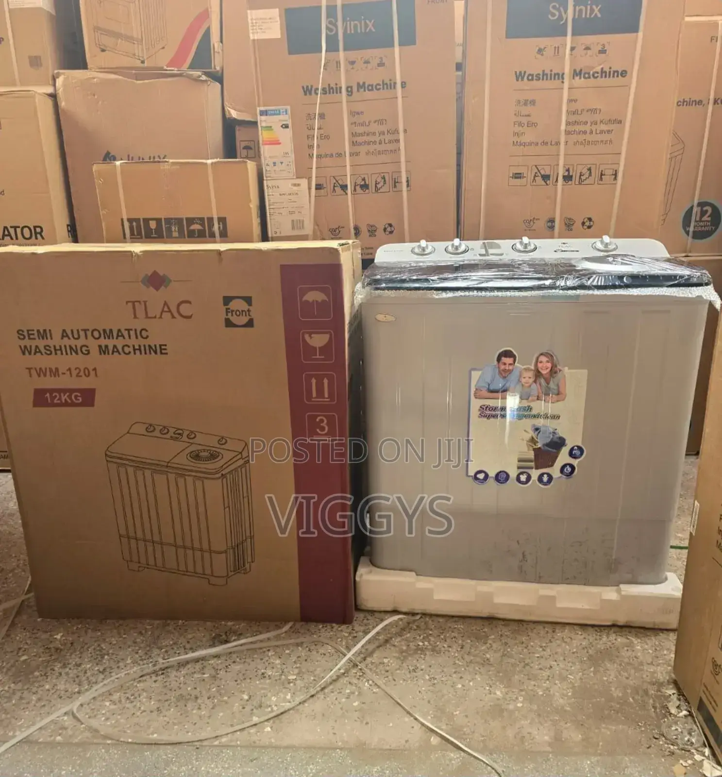 12 KGS Tlac Twin Tub Automatic Washing Machine