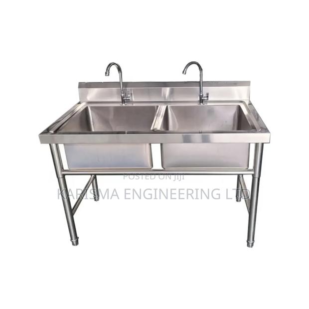 Commercial Double Bowl Sink - main view