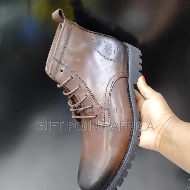 Coffee Brown Timberland Leather Boots for Men - thumbnail 3