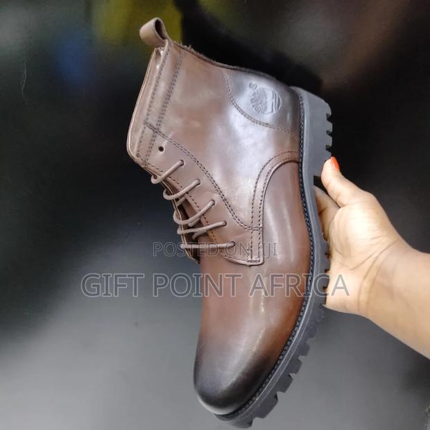 Coffee Brown Timberland Leather Boots for Men - thumbnail 4