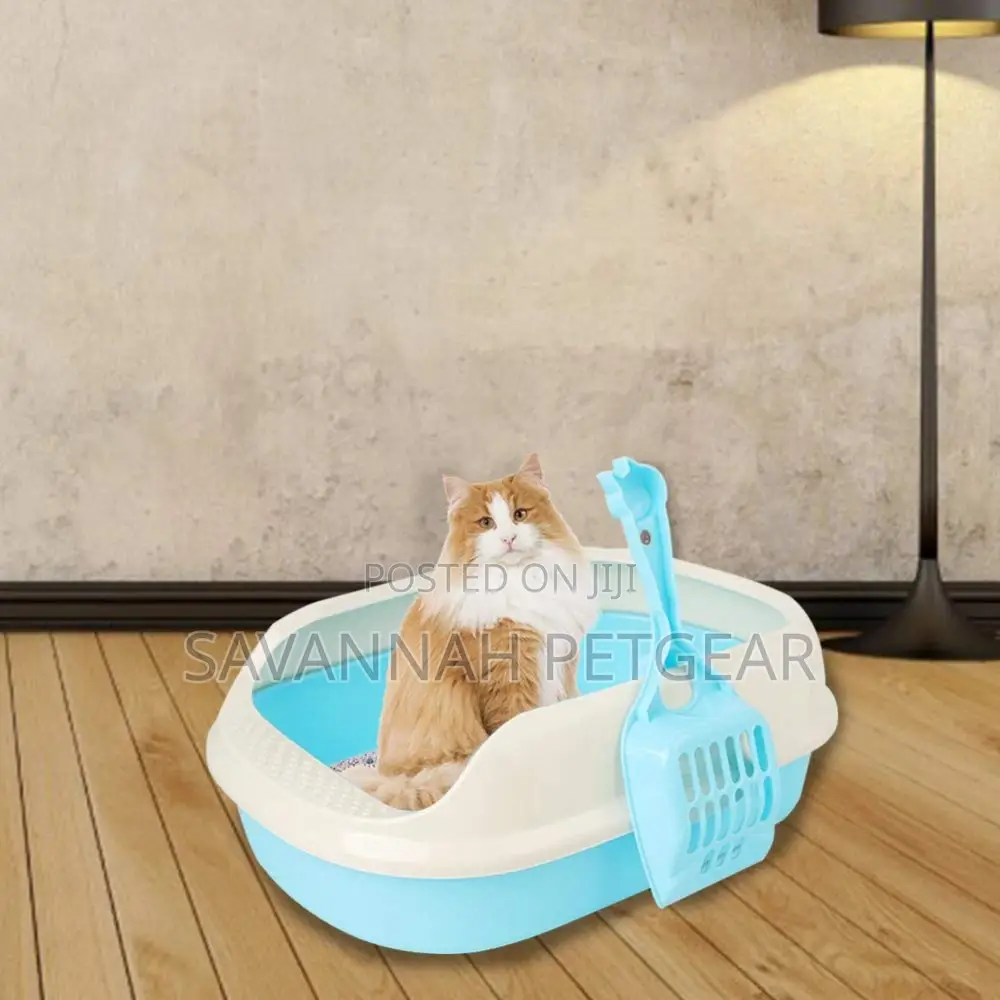 Cat Toilet Bedpan Litter Box Tray (40cm*29cm*13.5cm)