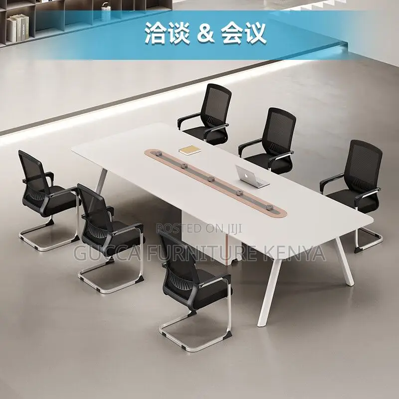 Office Chairs: Black Non-Swivel Conference Mesh Chair