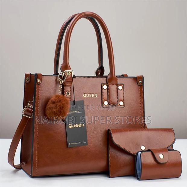 Queen 3in1 Ladies Leather Handbags - thumbnail 2
