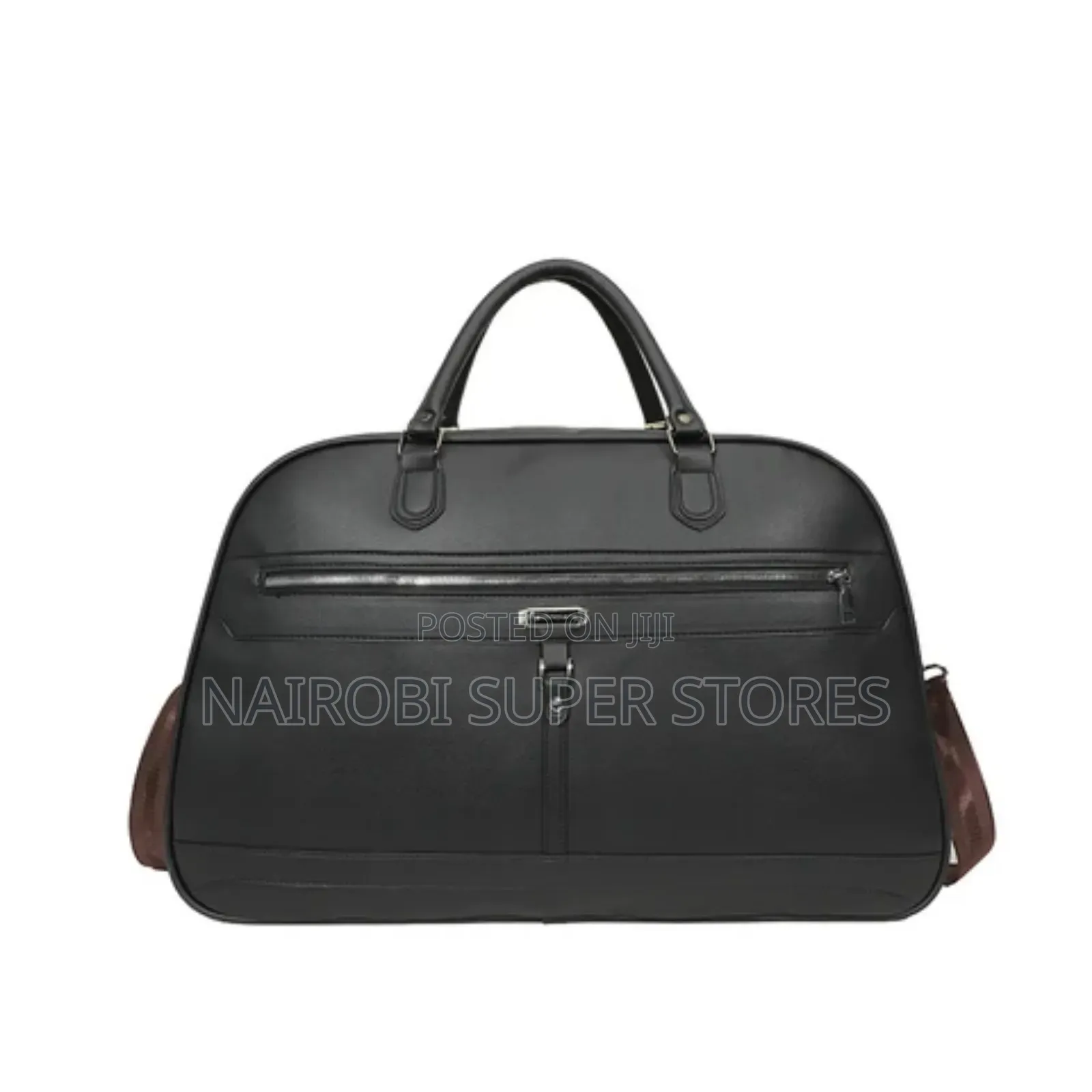 Leatherware Duffel Bag With Shoulder Strap Leather