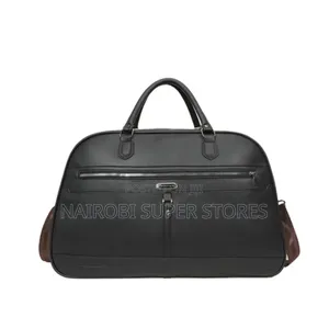 Leatherware Duffel Bag With Shoulder Strap Leather