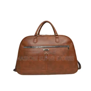 Leatherware Duffel Bag With Shoulder Strap Leather