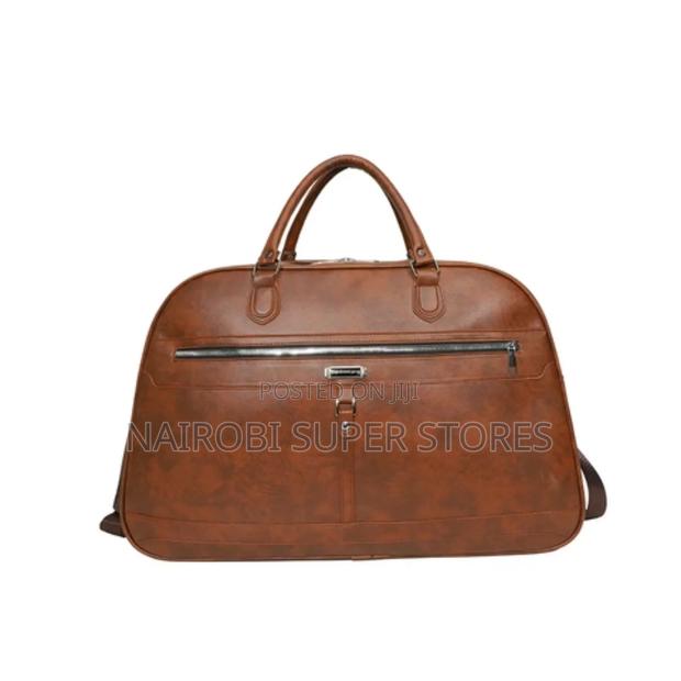 Leatherware Duffel Bag With Shoulder Strap Leather - thumbnail 4