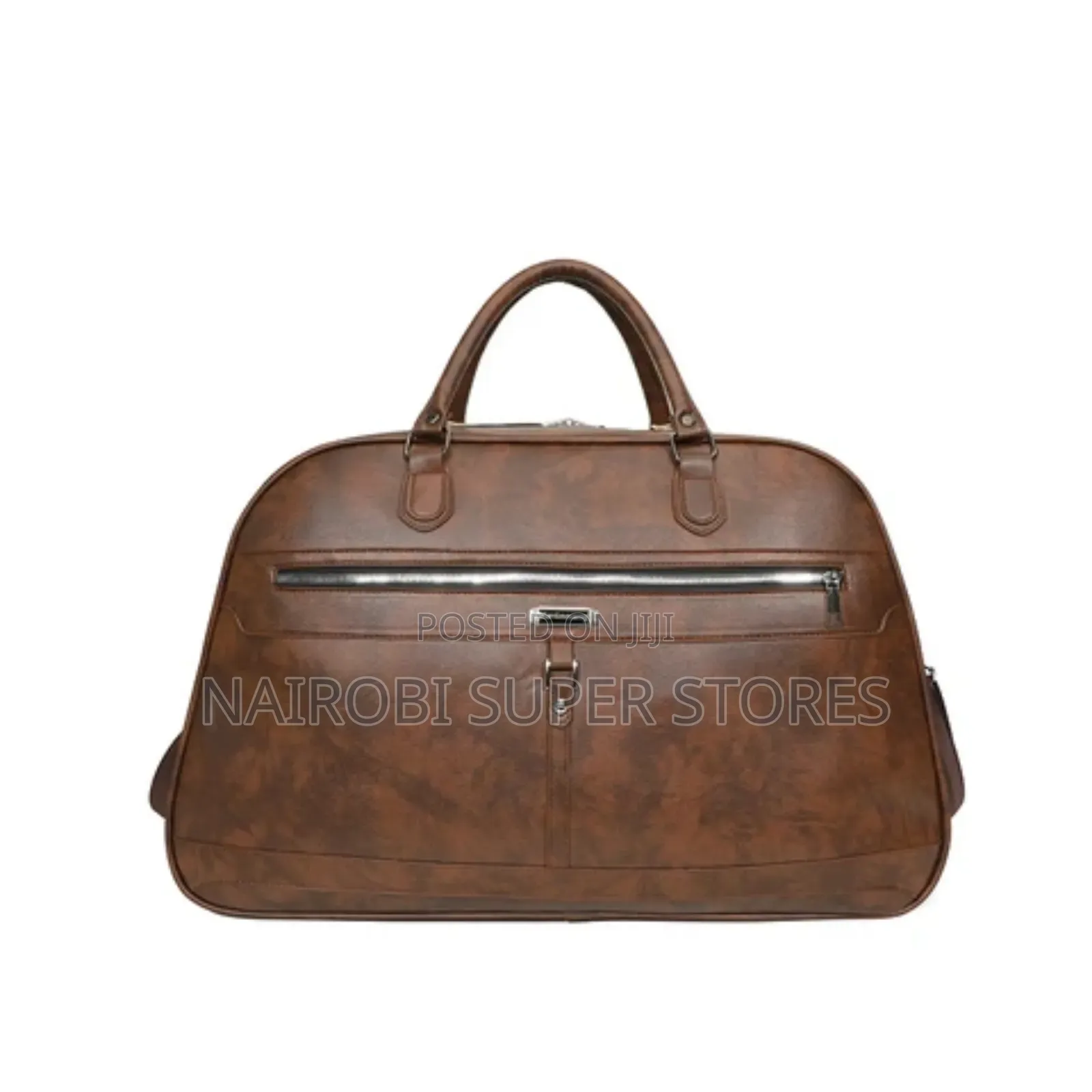 Leatherware Duffel Bag With Shoulder Strap Leather