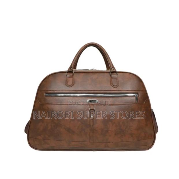 Leatherware Duffel Bag With Shoulder Strap Leather - thumbnail 5