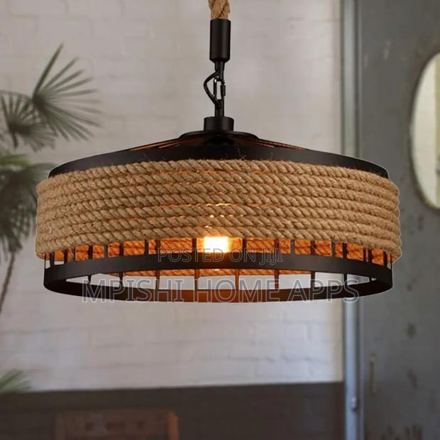 Hemp Rope Pendant Light 30cm - thumbnail 3