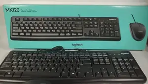 Logitech Mk120^ Logitech Mk120 Usb Corded Keyboard and Mouse