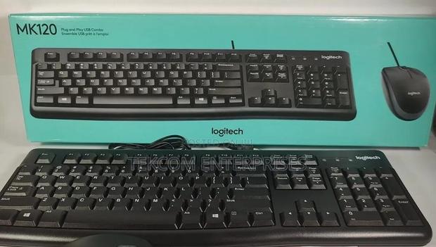 Logitech Mk120^ Logitech Mk120 Usb Corded Keyboard and Mouse
