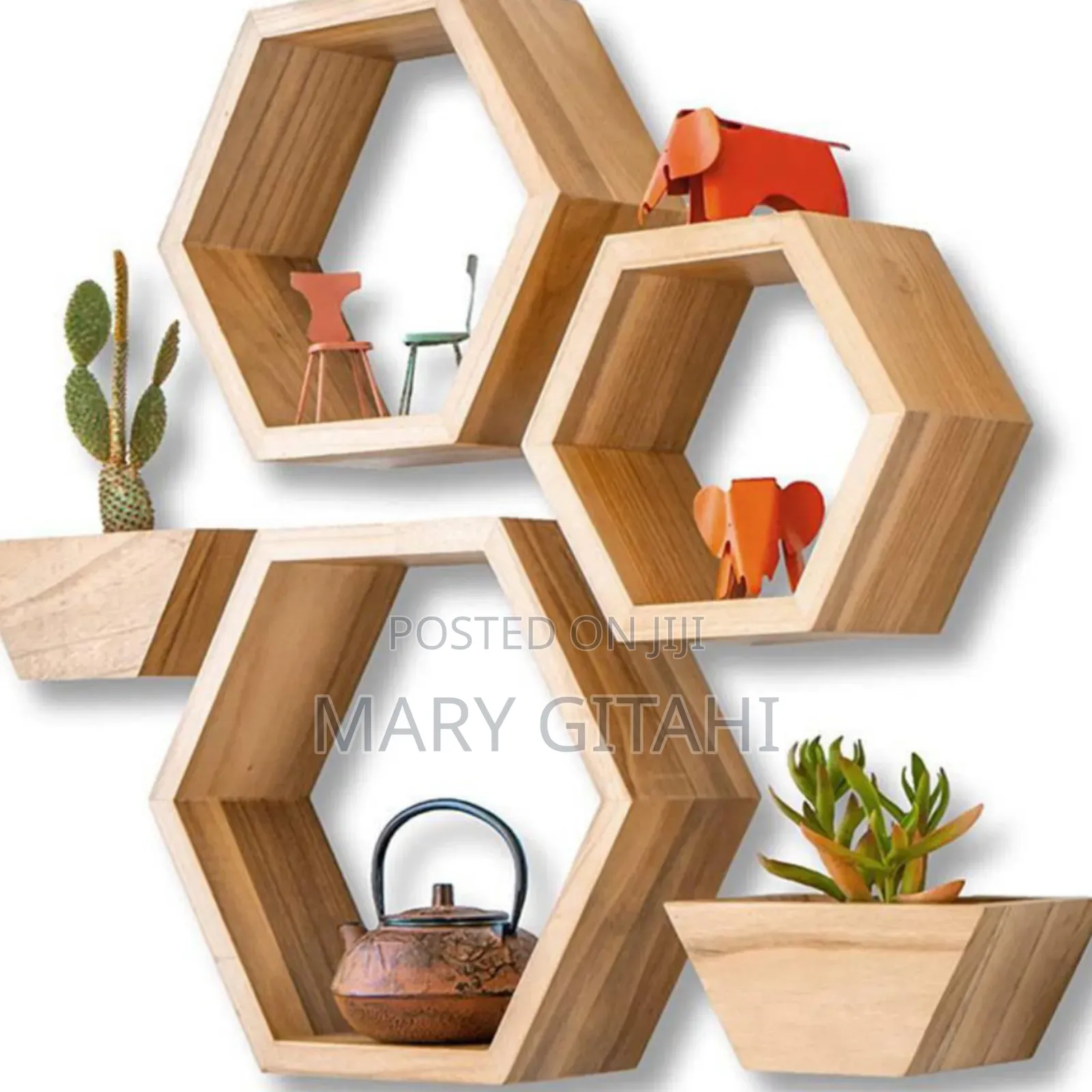 *5 in 1 Floating Shelves Wooden KSHS