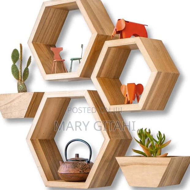*5 in 1 Floating Shelves Wooden KSHS