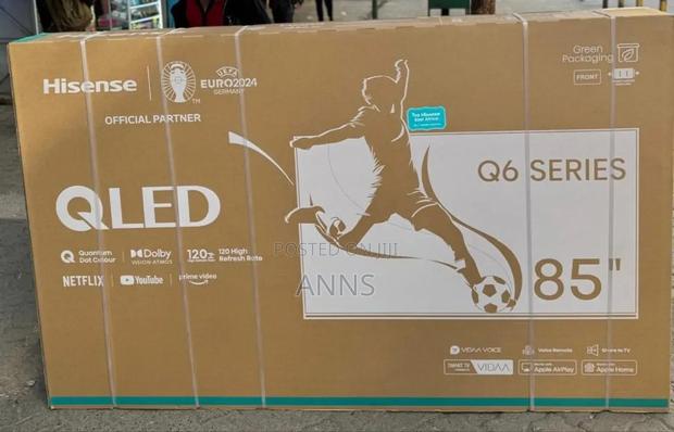 Hisense 85" Qled Smart Frameless Television - main view