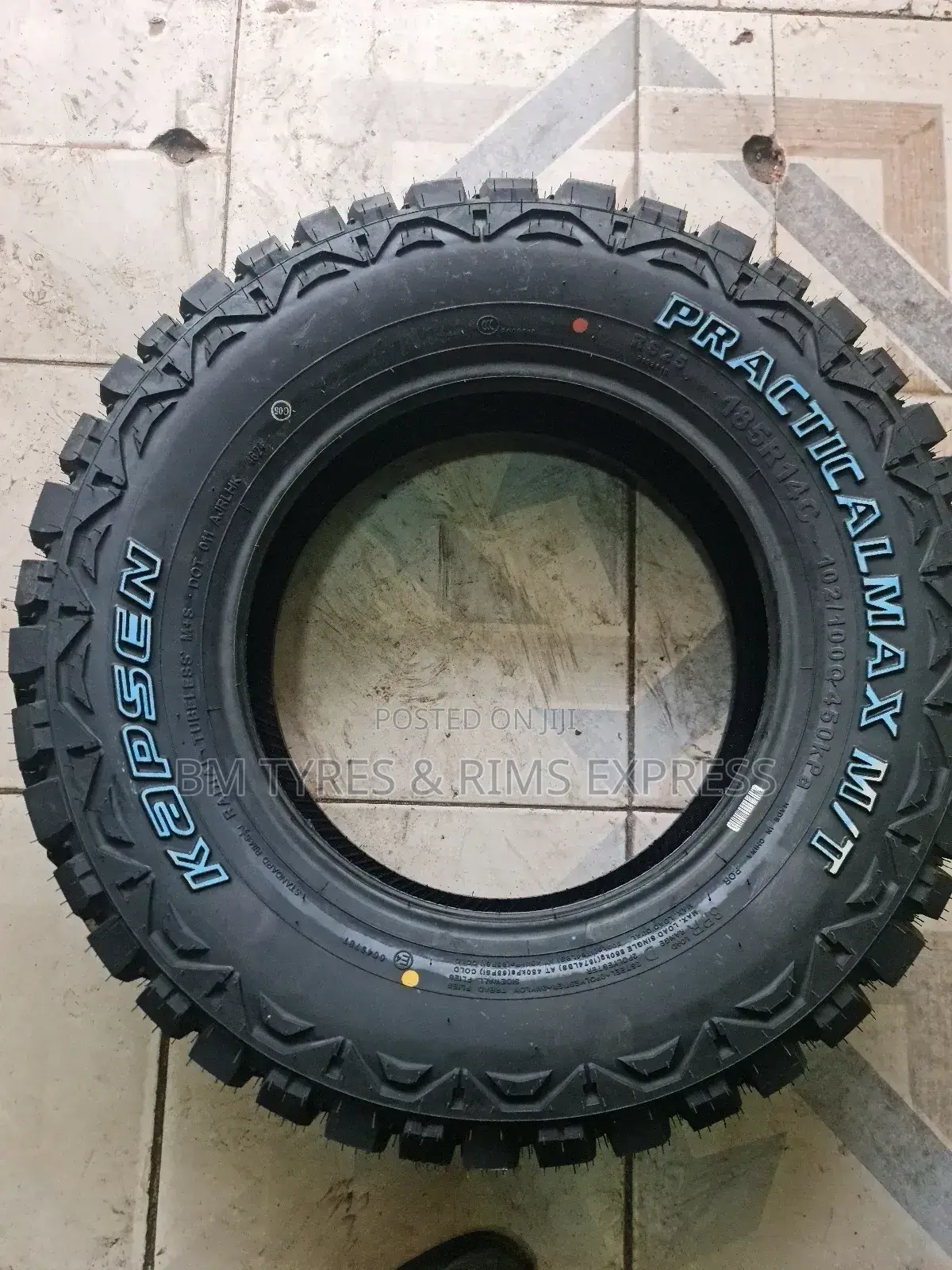 185 R14 Kapsen Tyres (Mt) Commercial., With White.