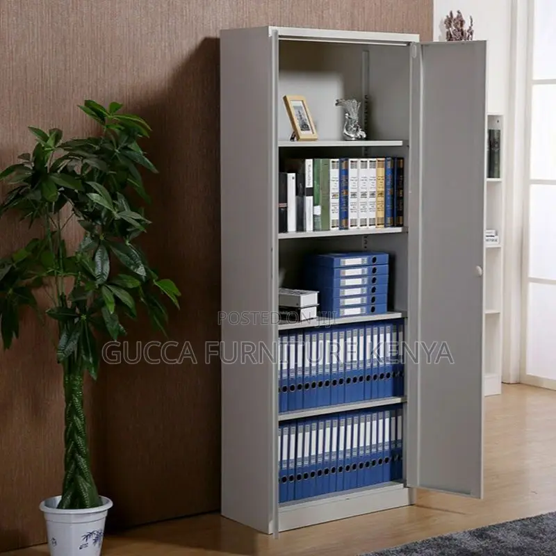 Cabinets:Trendy Chalk Steel 2-Locking Door Office Cabinet